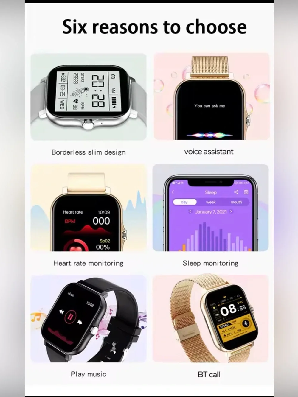 Smart Watch - Fashion Fitness Tracker